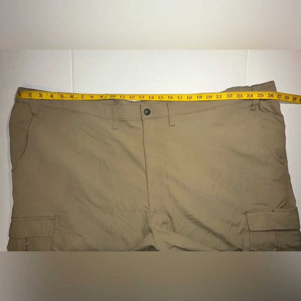 Lee Shorts Tan Beige Cargo Lightweight Packable Pockets Hiking Big & Tall Men 56